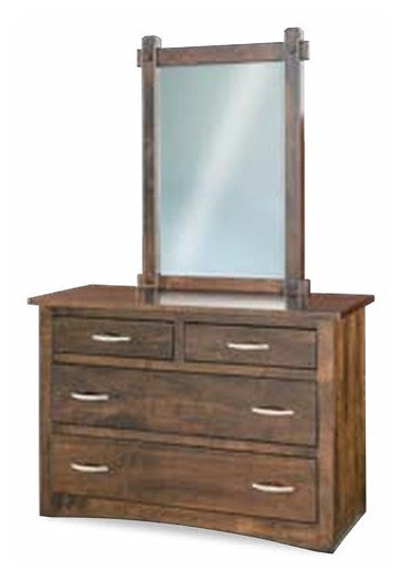 Denver 4 Drawer Dresser with Beveled Mirror – 50"W