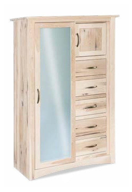 Denver Sliding Door Chifferobe; 5 drawer, 2 door – 44"W