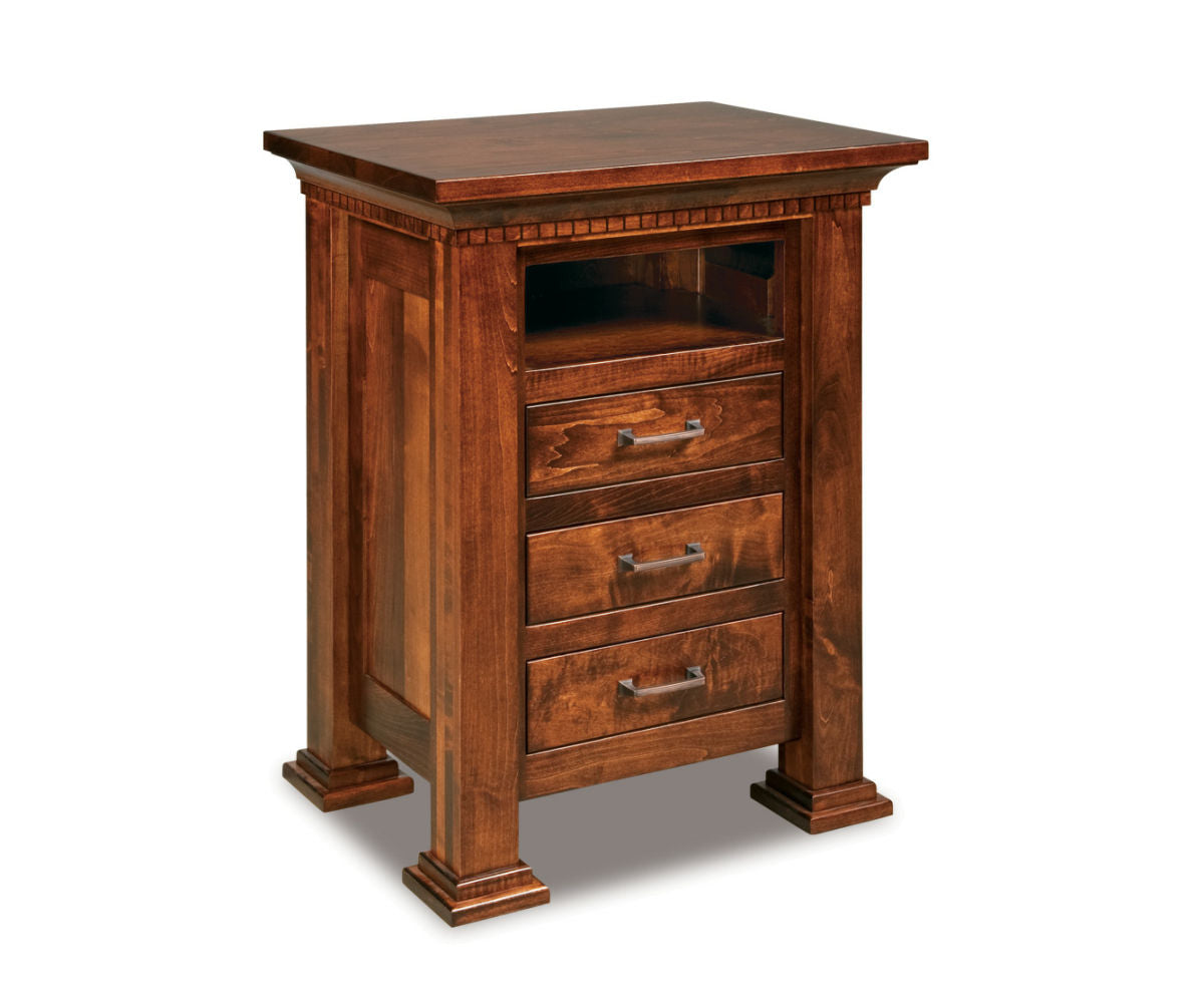 Empire 3 Drawer Nightstand w/opening – 27"W
