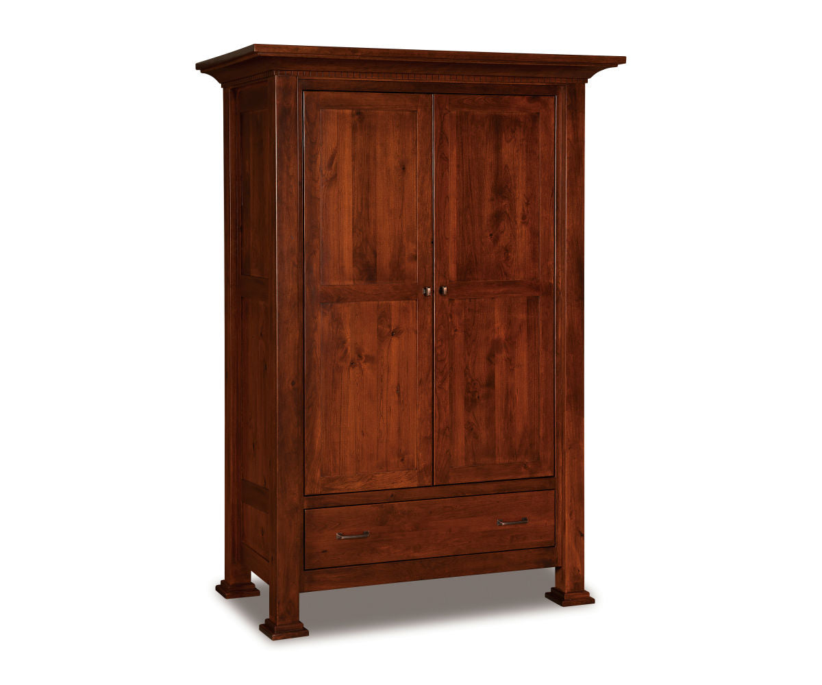 Empire Wardrobe Armoire; 1 drawer, 2 door – 52½"W