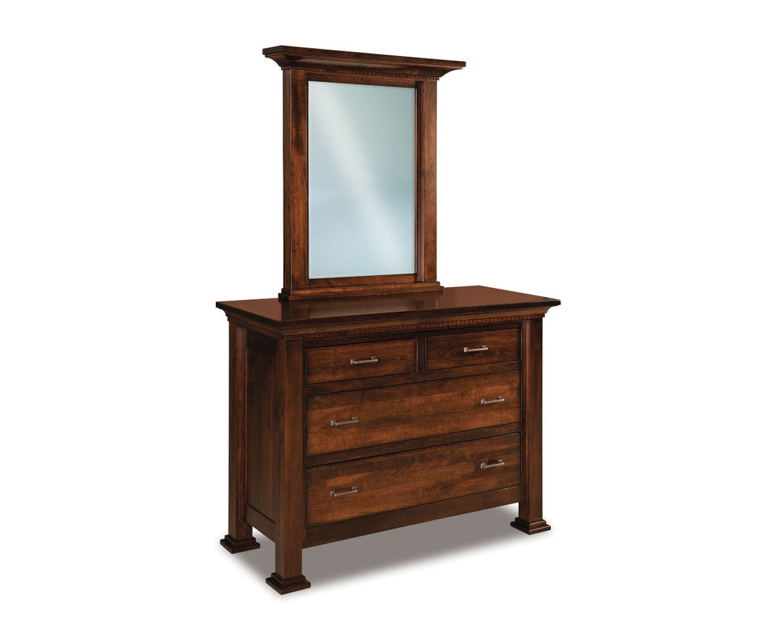 Empire 4 Drawer Dresser with Beveled Mirror – 55"W