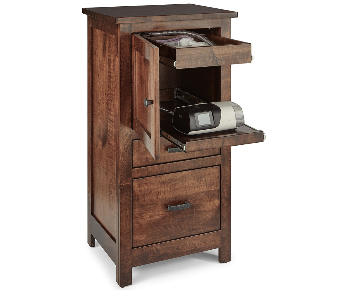 Flush Mission C-Pap Nightstand; 2 drawer, 1 door – 22"W