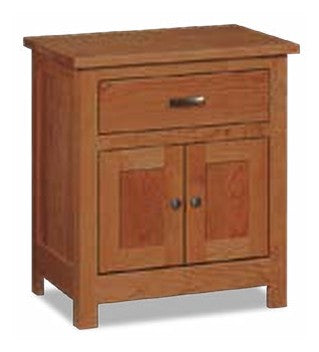 Flush Mission 1 Drawer, 2 Door Nightstand – 25"W x 29"H