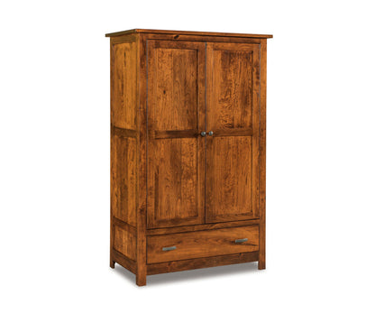 Flush Mission Wardrobe Armoire; 1 drawer, 2 door – 44"W