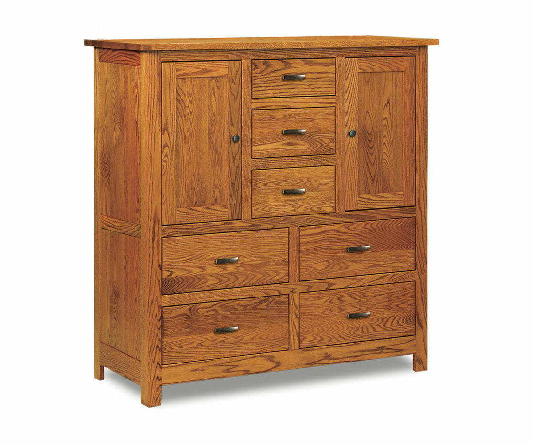 Flush Mission His & Hers Chest; 7 drawer, 2 door – 50"W