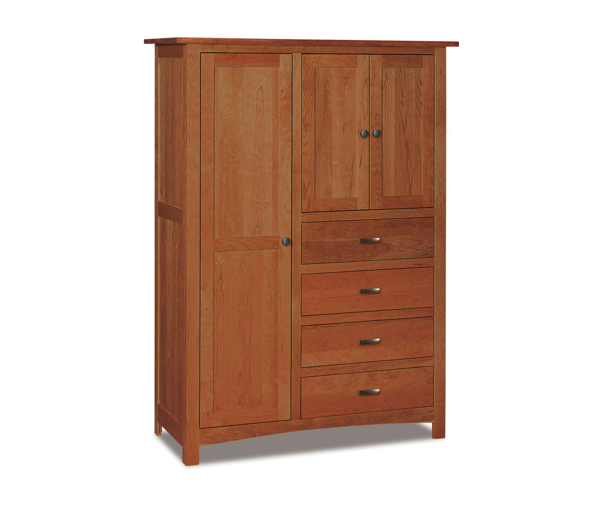 Flush Mission Chifferobe; 4 drawer, 3 door – 50"W