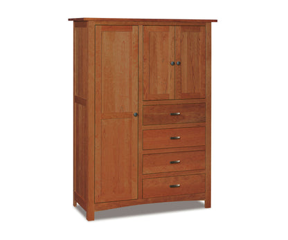 Flush Mission Chifferobe; 4 drawer, 3 door – 50"W
