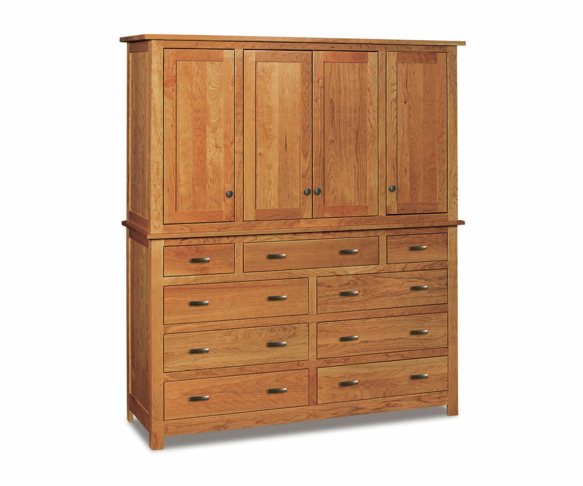 Flush Mission 2 pc. Mule Chest; 9 drawer, 4 door – 66"W