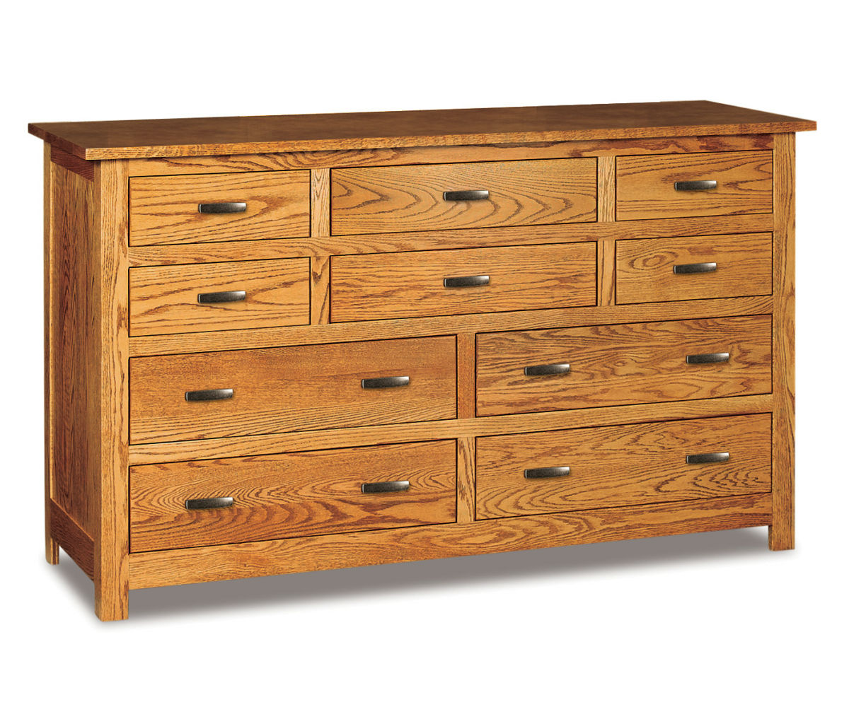 Flush Mission 10 Drawer Dresser – 66"W