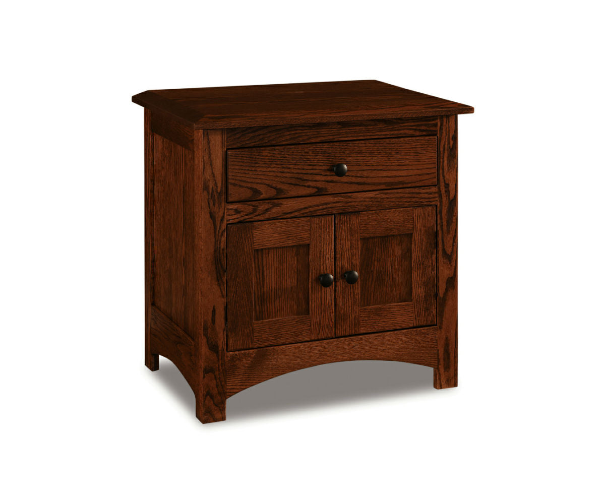 Finland 1 Drawer, 2 Door Nightstand – 25"W x 25¼"H