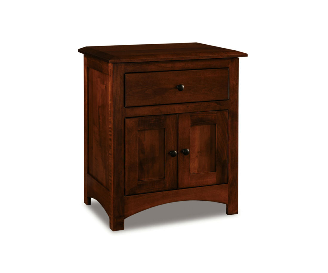 Finland 1 Drawer, 2 Door Nightstand – 25"W x 29"H
