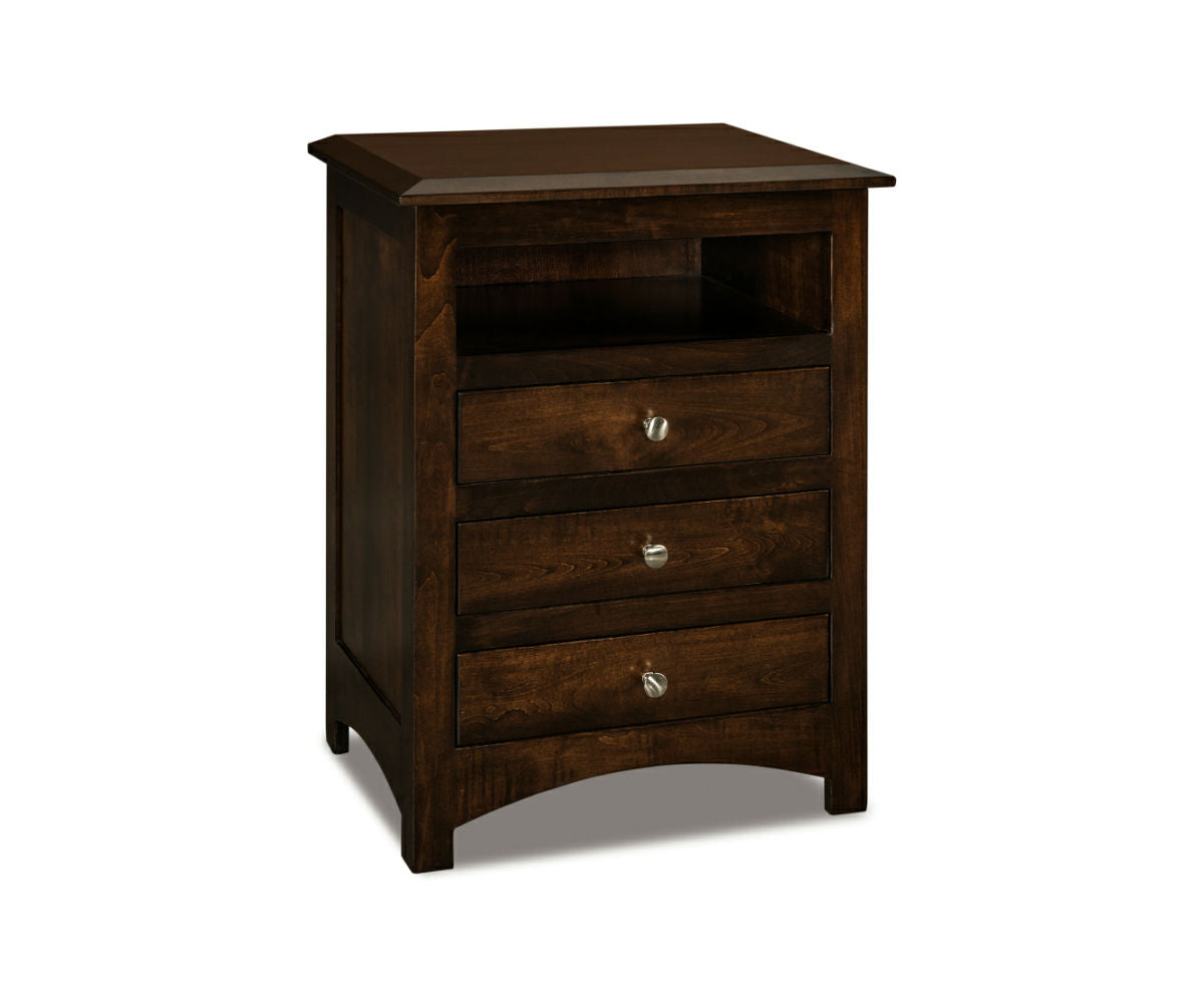 Finland 3 Drawer Nightstand with opening – 25"W