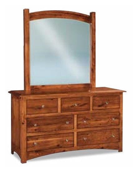 Finland 7 Drawer Dresser with Beveled Mirror – 59"W