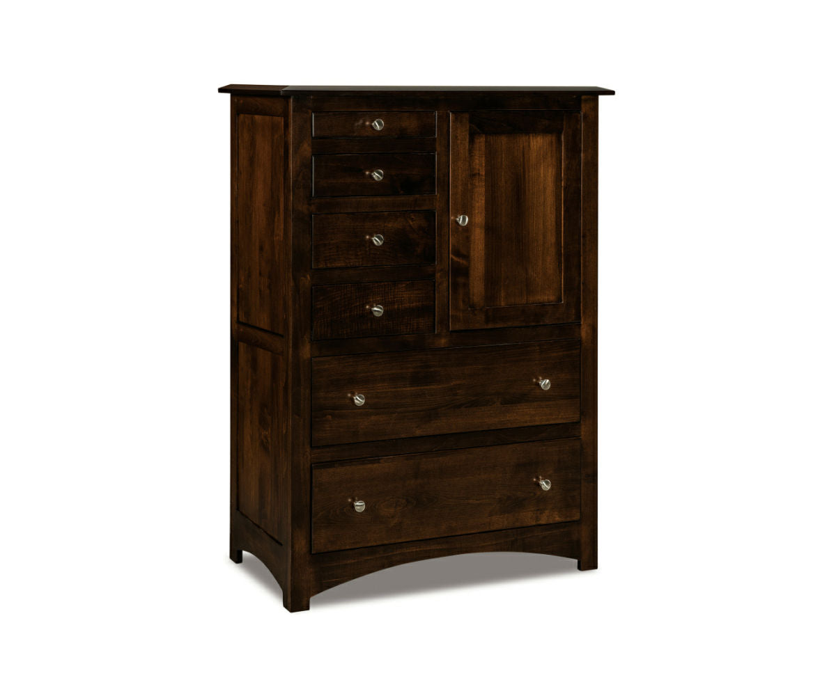 Finland Gentleman's Chest; 6 drawer, 1 door – 40"W