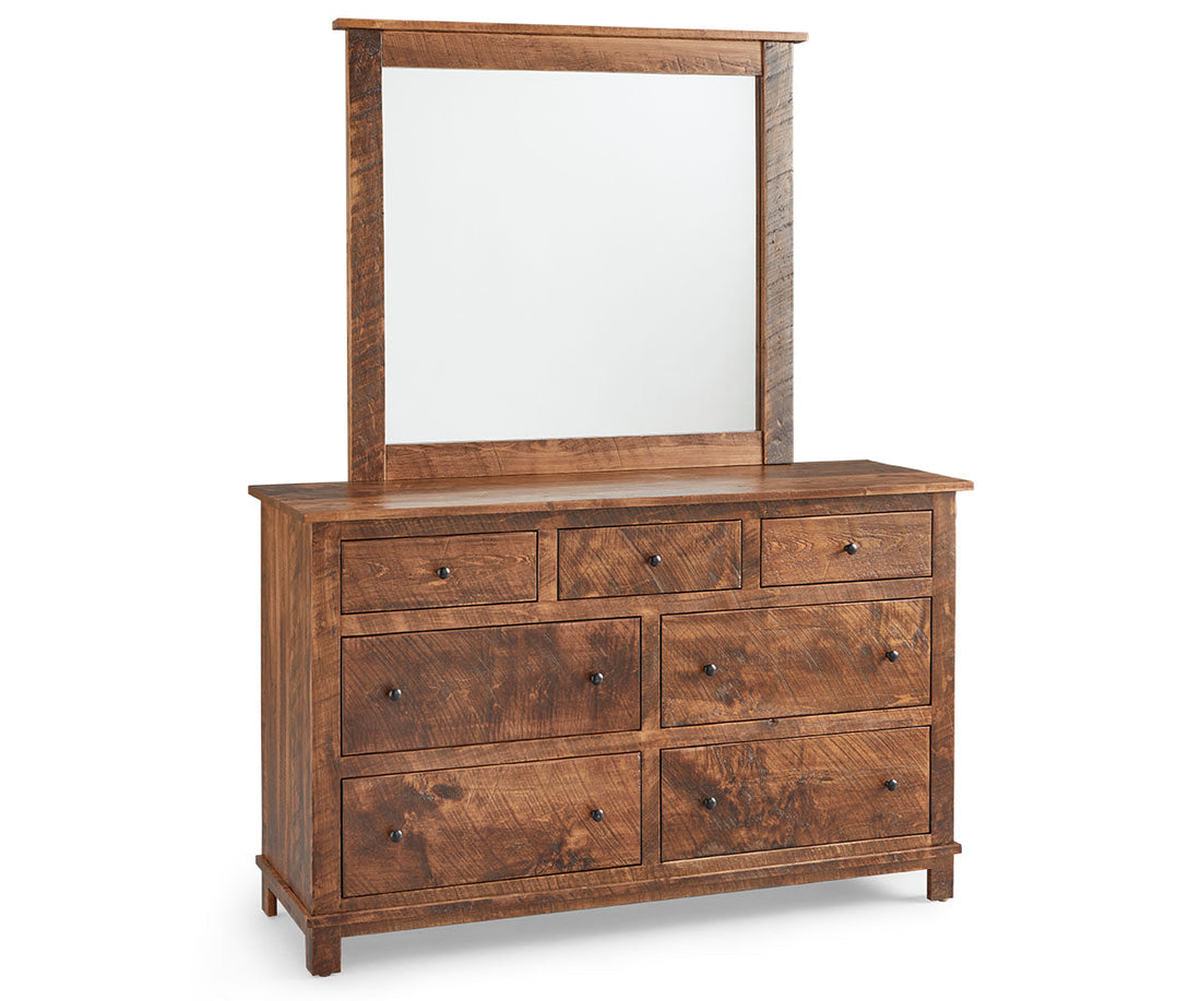 Flint 7 Drawer Dresser with Beveled Mirror – 58"W