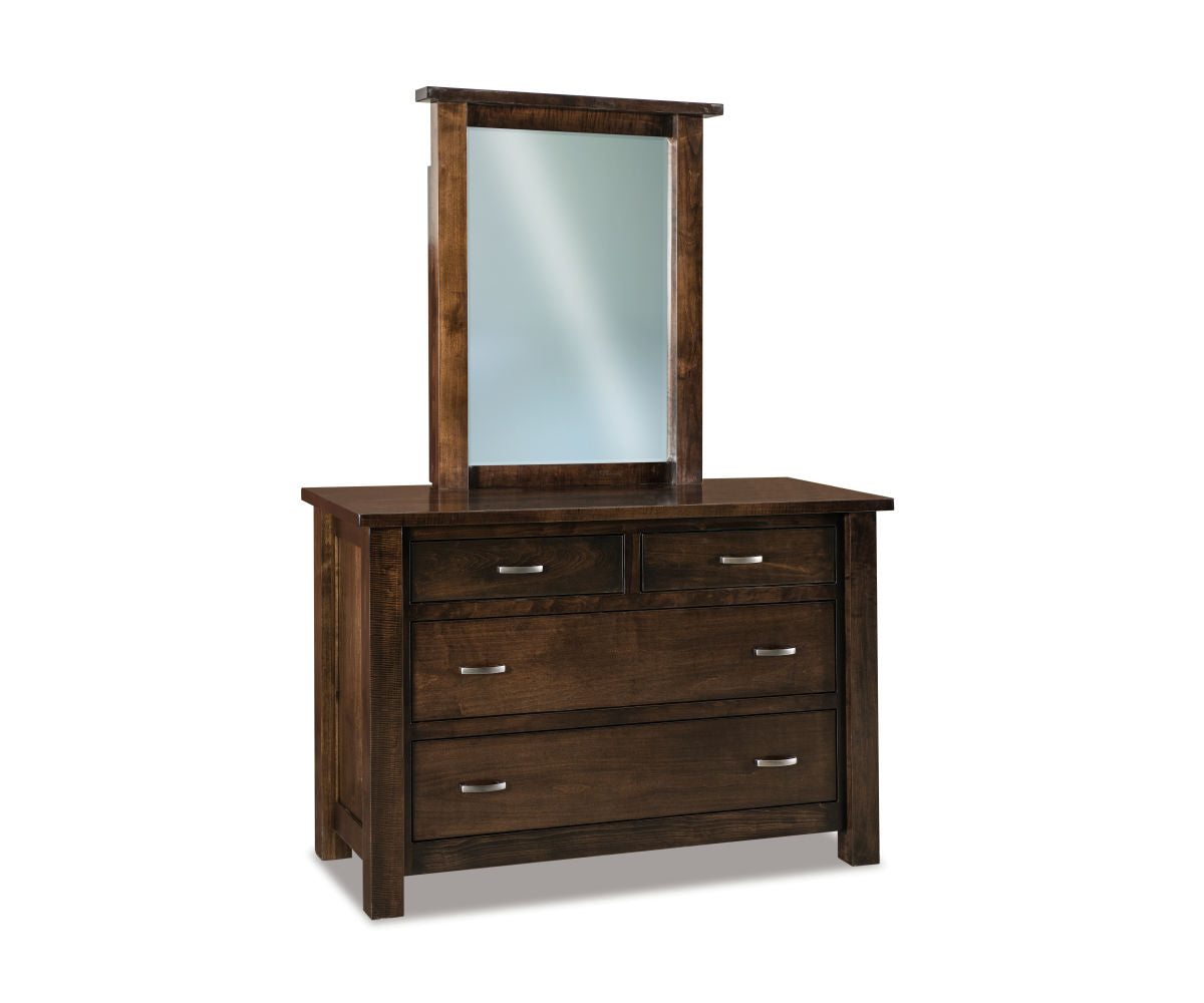 Heidi 4 Drawer Dresser with Beveled Mirror – 53"W