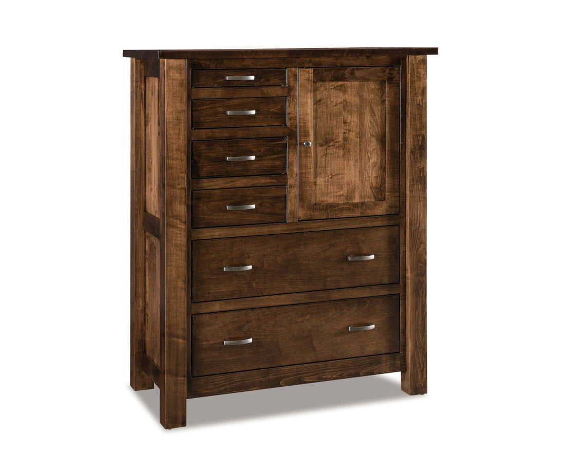 Heidi Gentleman's Chest; 6 drawer, 1 door – 43"W