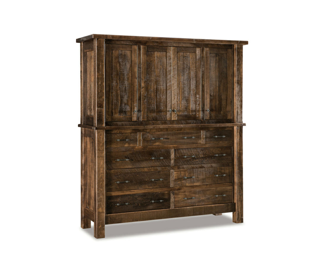 Houston 2 pc. Mule Chest; 9 drawer, 4 door – 71"W