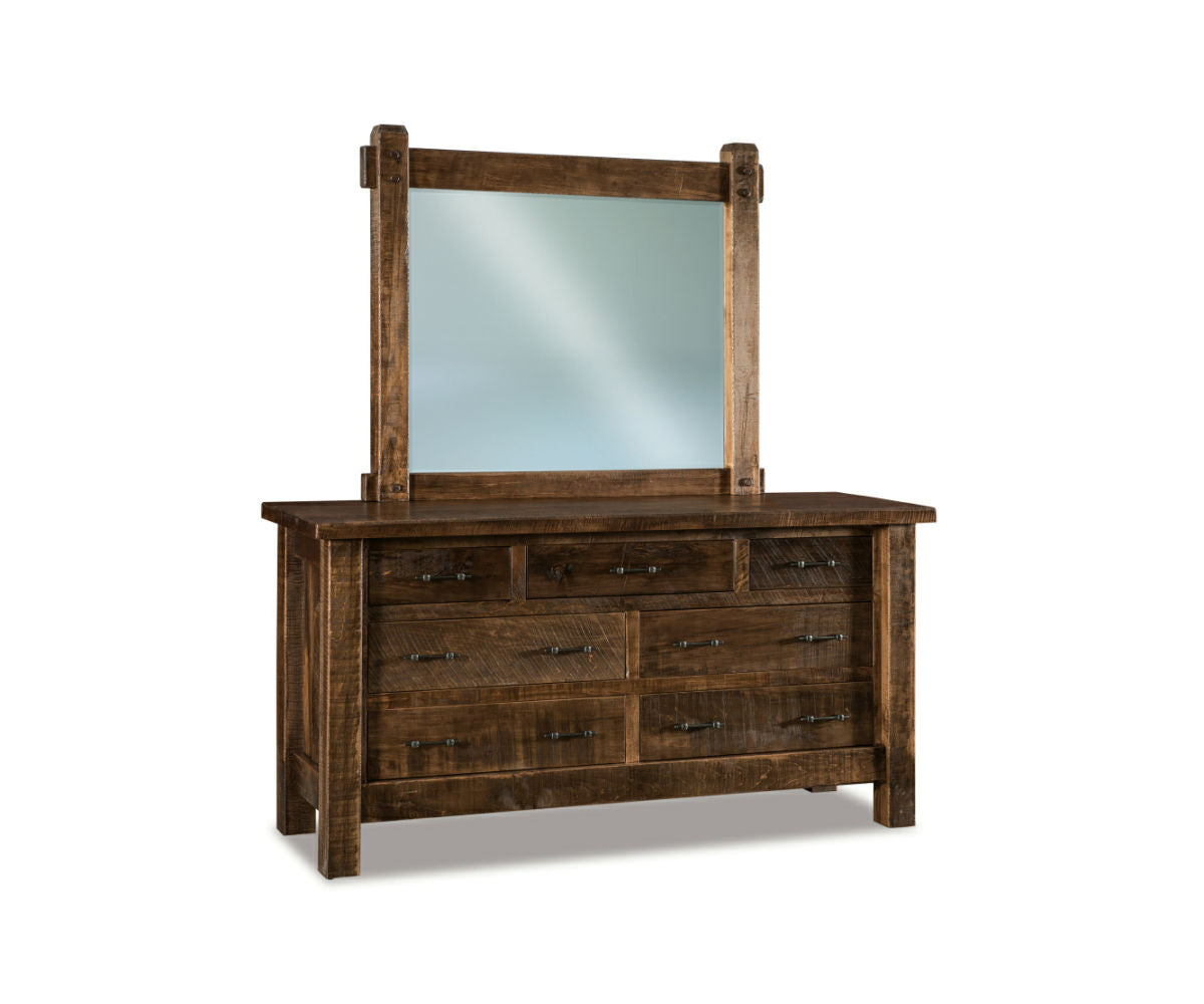 Houston 7 Drawer Dresser with Beveled Mirror – 71"W