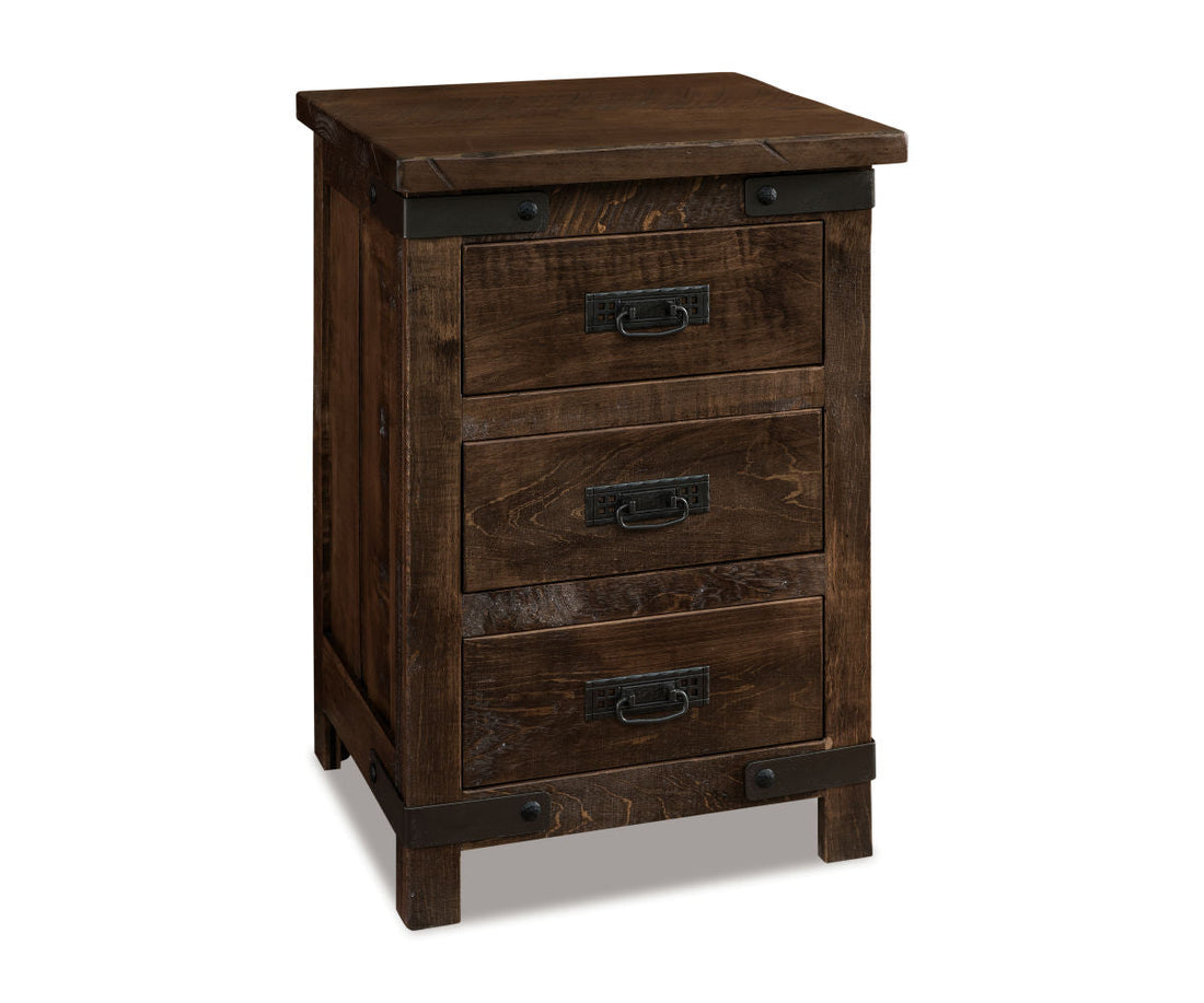 Ironwood 3 Drawer Nightstand – 20"W