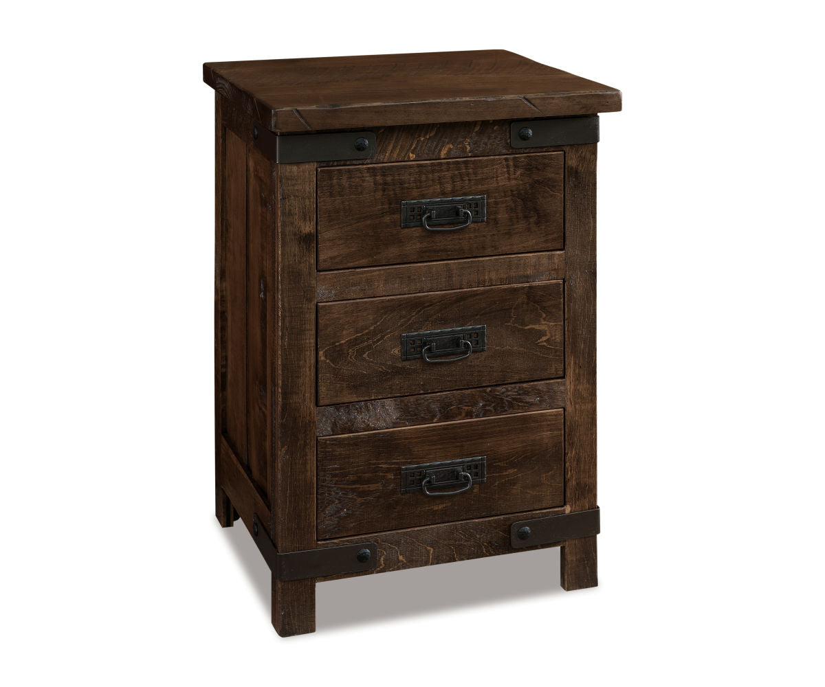 Ironwood 3 Drawer Nightstand – 20"W