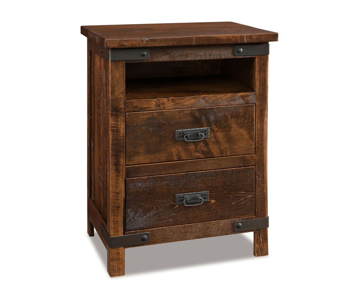 Ironwood 2 Drawer Nightstand w/opening – 25"W