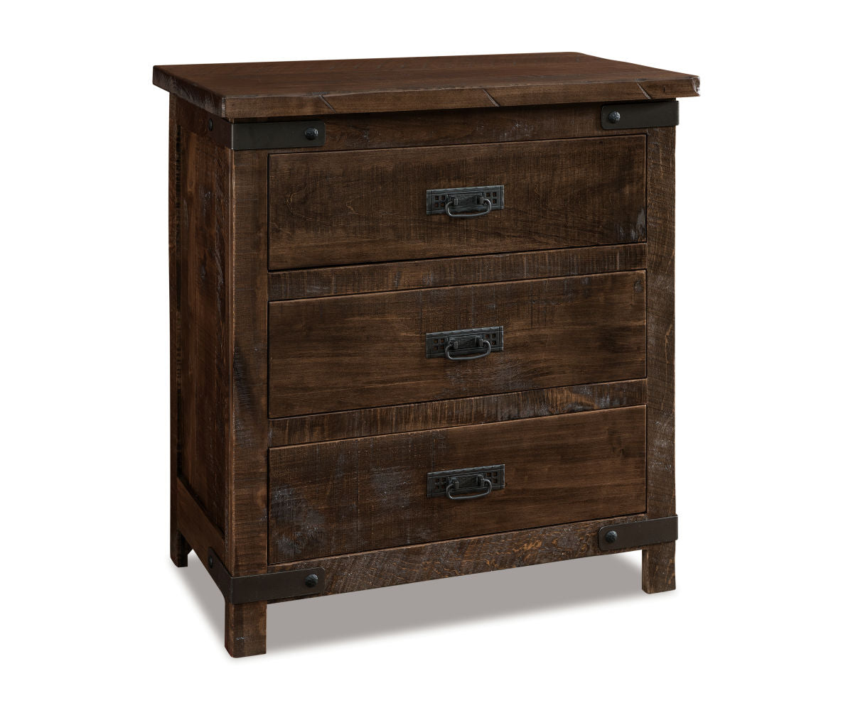 Ironwood 3 Drawer Nightstand – 30"W