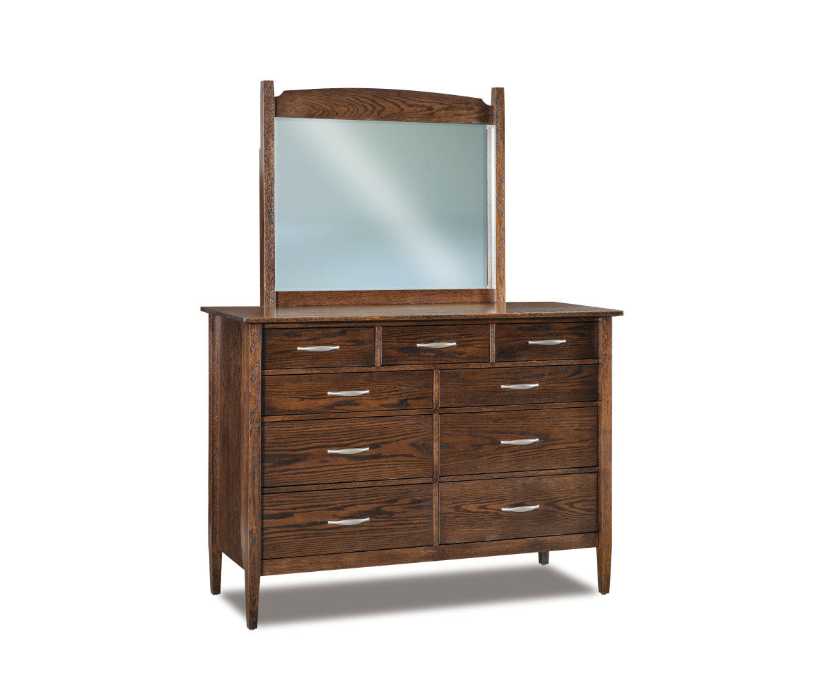 Imperial 9 Drawer Dresser with Beveled Mirror – 59"W