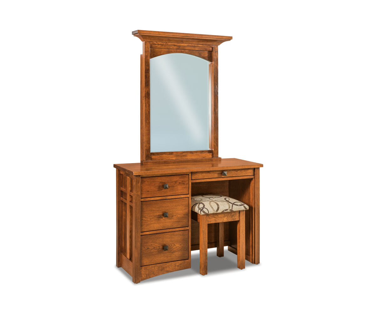 Kascade 4 Drawer Vanity Dresser with Beveled Mirror – 43¼"W