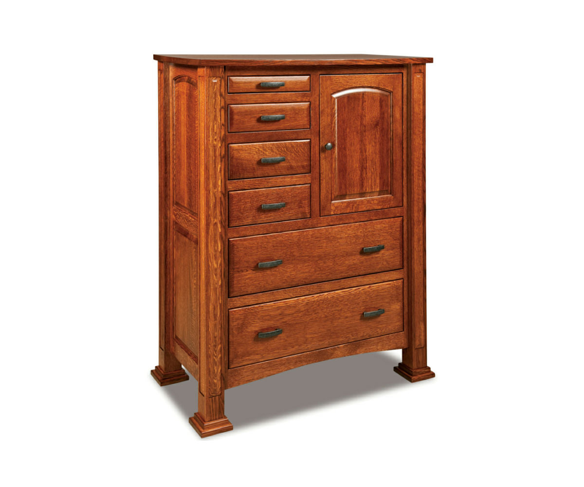 Lexington Gentleman's Chest; 6 drawer, 1 door – 44"W