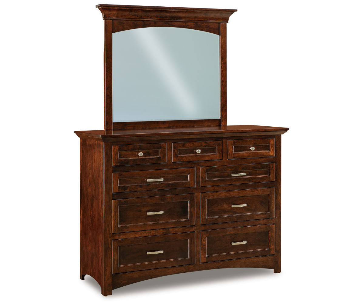 Lincoln 9 Drawer Dresser with Beveled Mirror – 59½"W