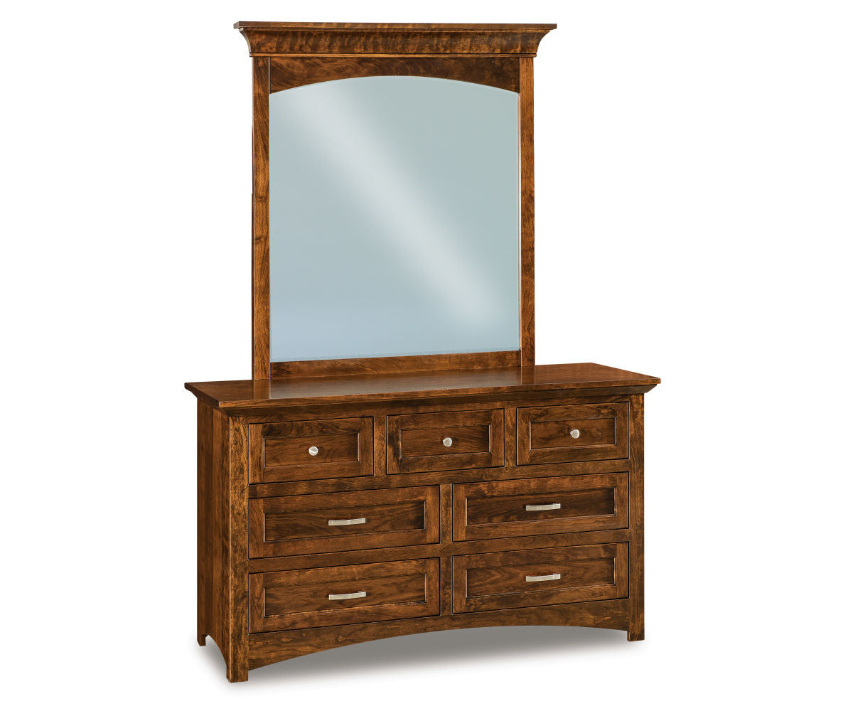 Lincoln 7 Drawer Dresser with Beveled Mirror – 72½"W