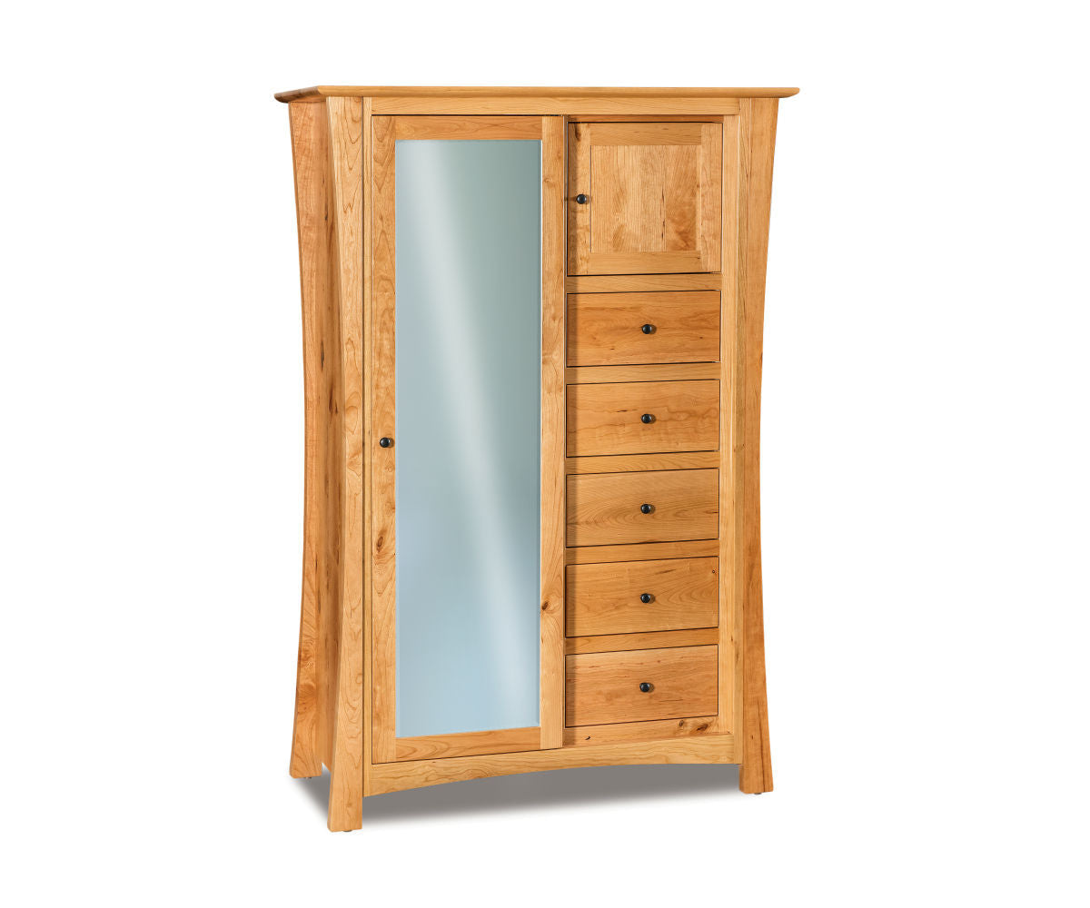 Matison Sliding Door Chifferobe; 5 drawer, 2 door