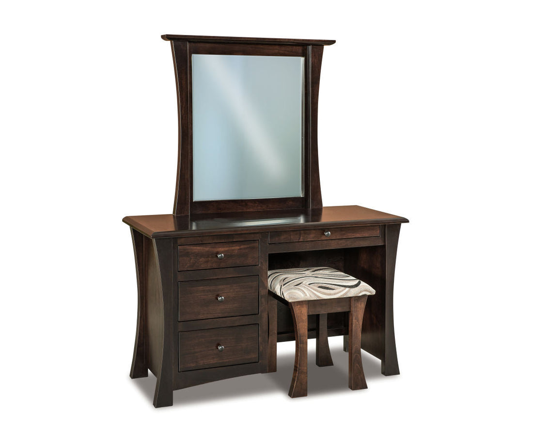 Matison 4 Drawer Vanity Dresser with Beveled Mirror – 48"W