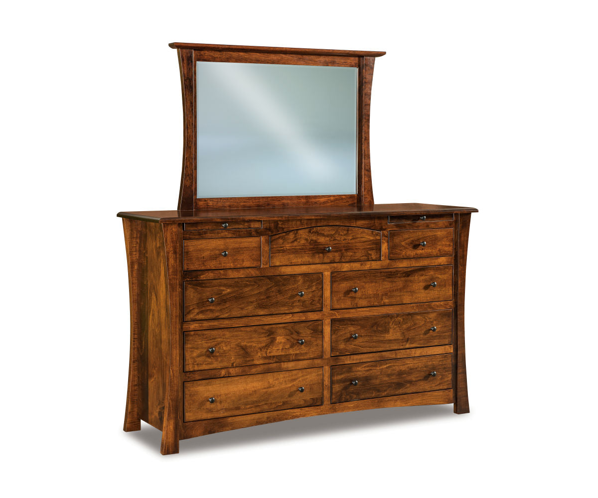 Matison 9 Drawer Dresser with Beveled Mirror – 68½"W