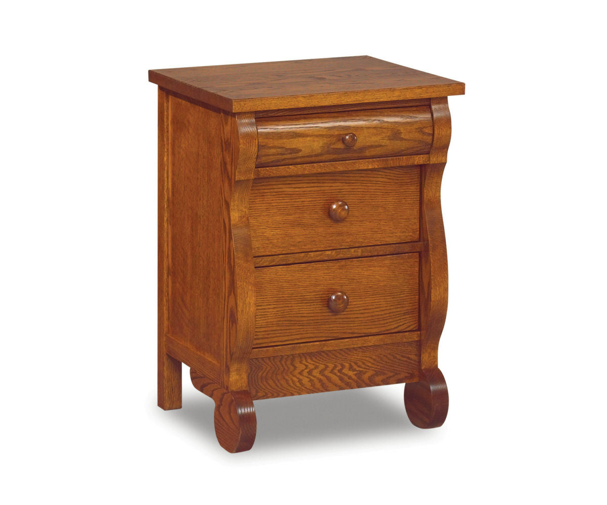Old Classic Sleigh 3 Drawer Nightstand – 20½"W