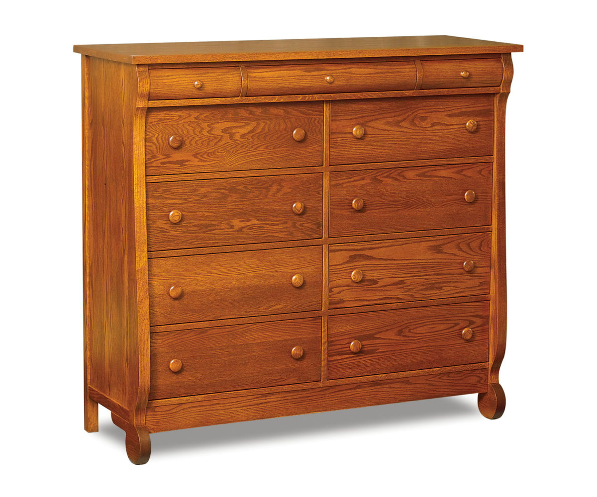 Old Classic Sleigh 11 Drawer Double Chest – 58"W