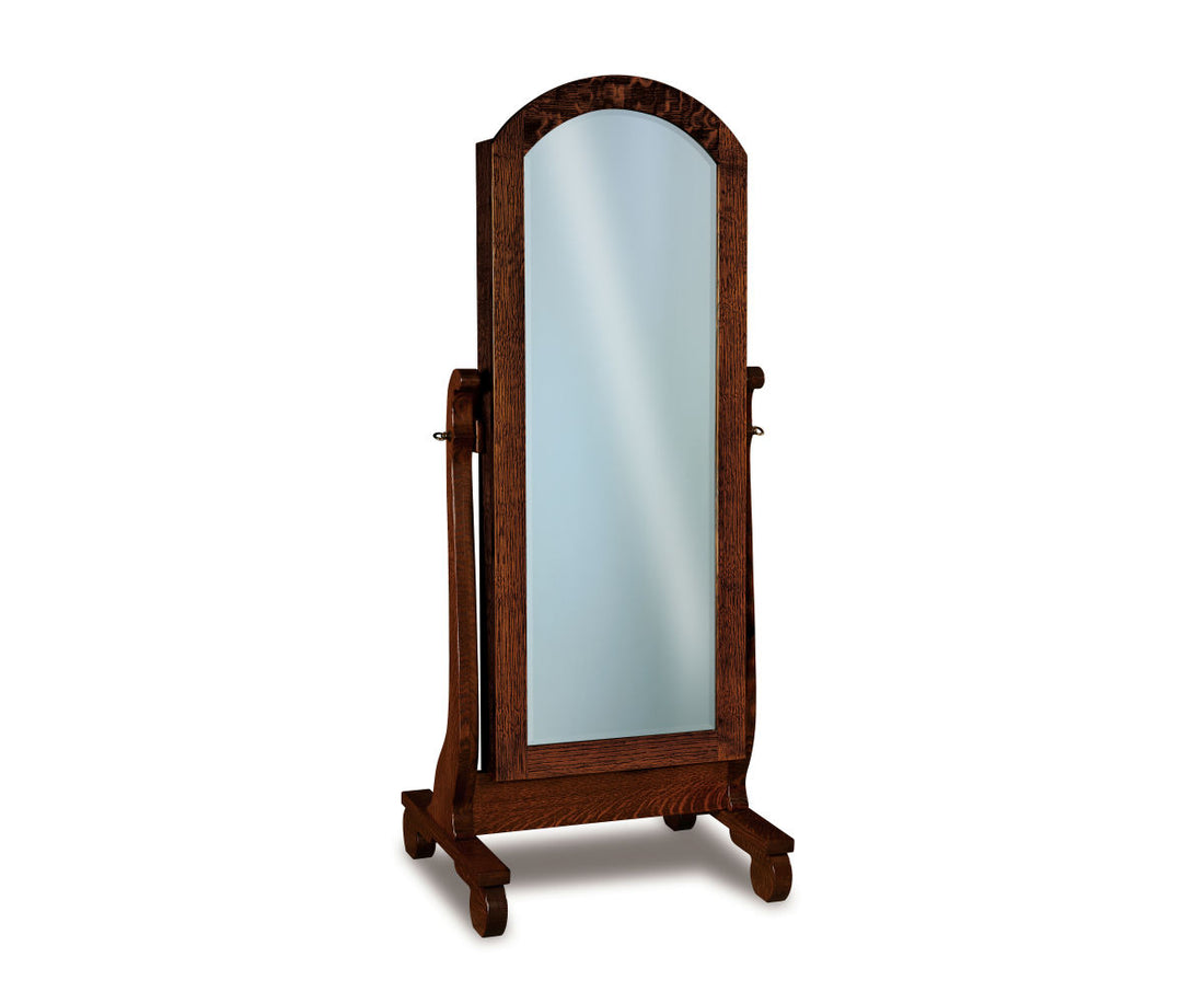 Old Classic Sleigh Beveled Cheval Mirror – 26¼"W