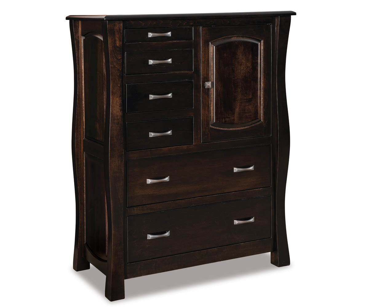 Reno Gentleman's Chest; 6 drawer, 1 door – 42"W