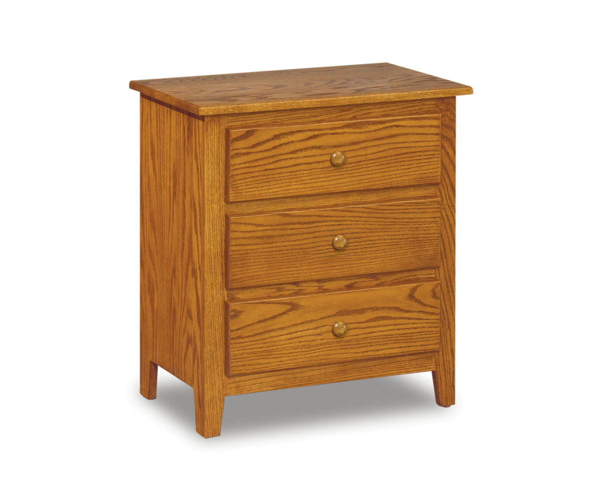 Shaker 3 Drawer Nightstand – 25"W x 28¾"H
