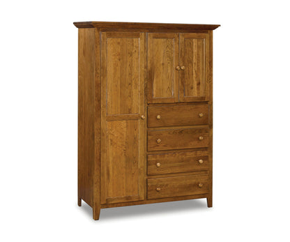 Shaker Chifferobe; 4 drawers, 3 doors – 51"W