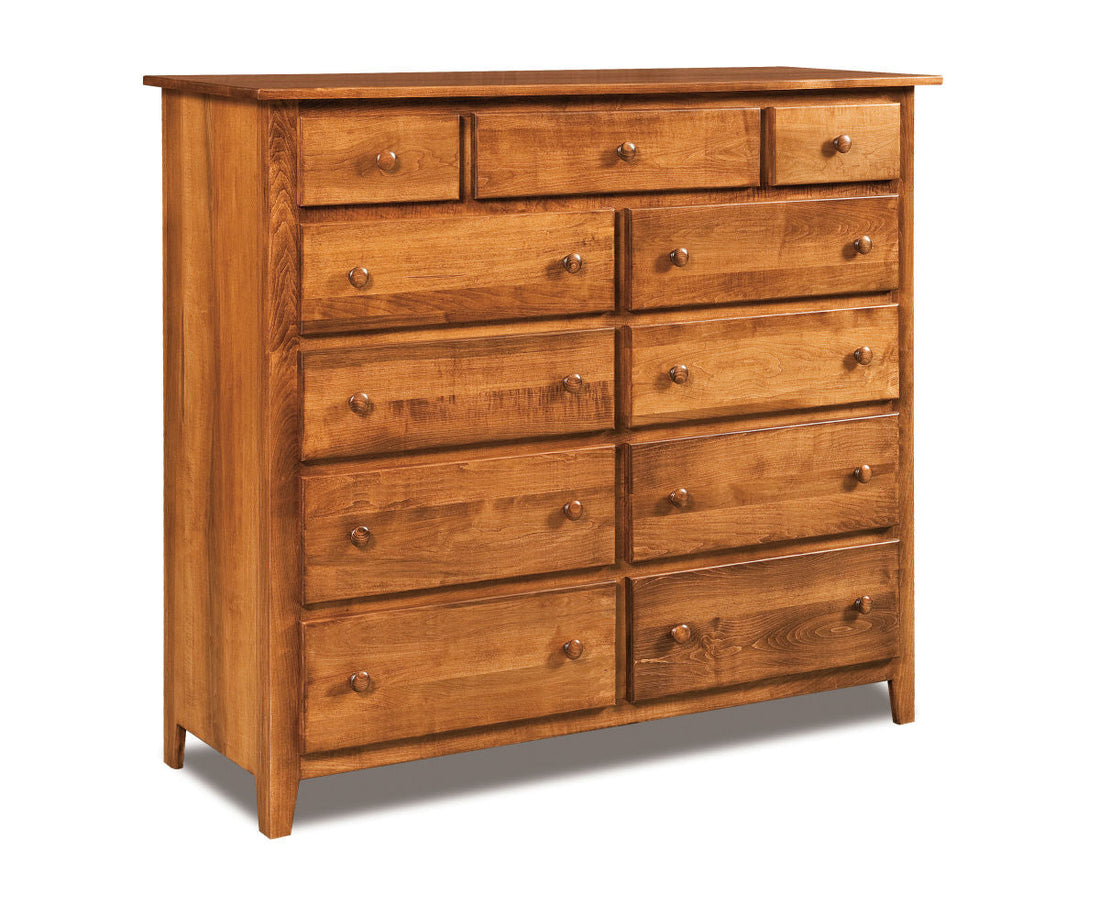 Shaker 11 Drawer Double Chest – 59"W