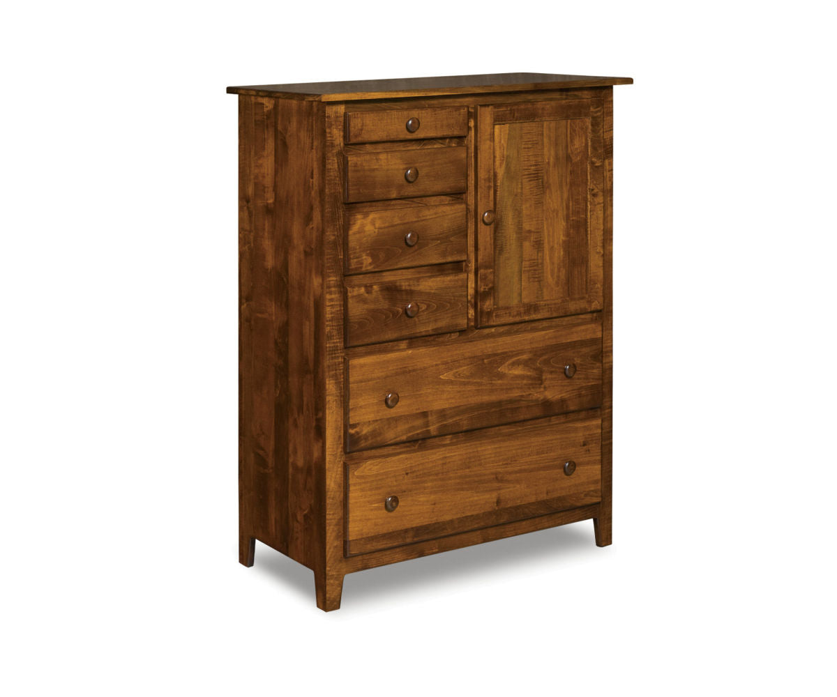 Shaker Gentleman's Chest; 6 drawer, 1 door – 40"W