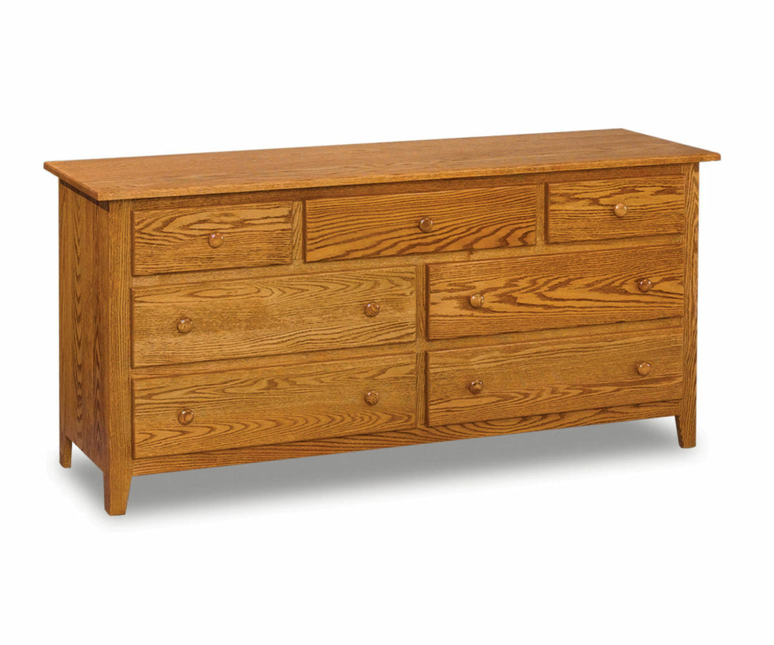 Shaker 7 Drawer Dresser – 66"W