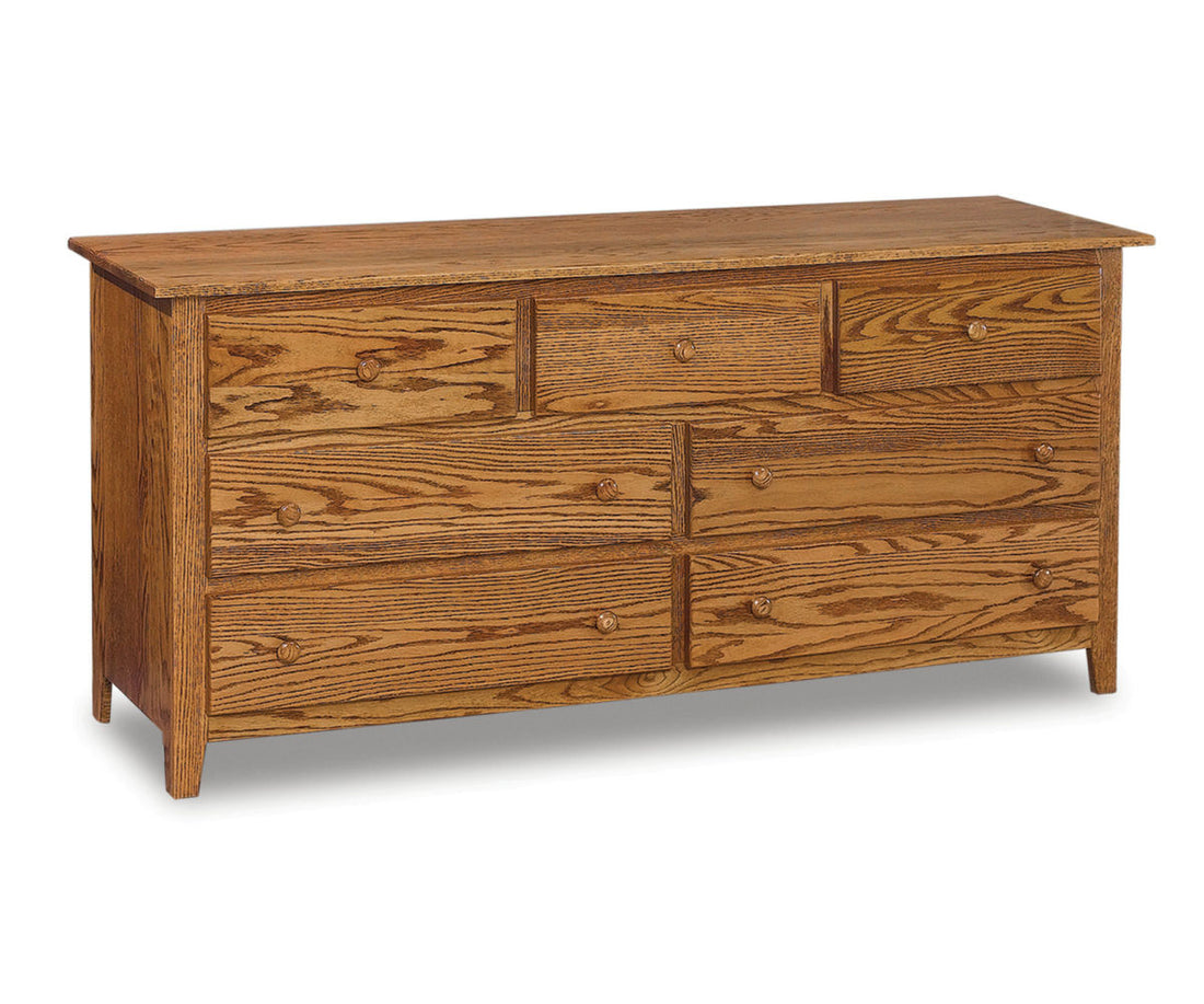 Shaker 7 Drawer Dresser – 72"W