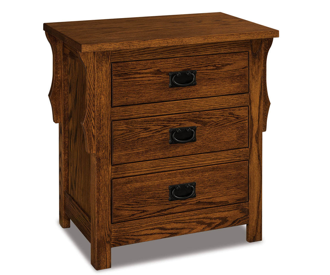 Stick Mission 3 Drawer Nightstand – 27"W