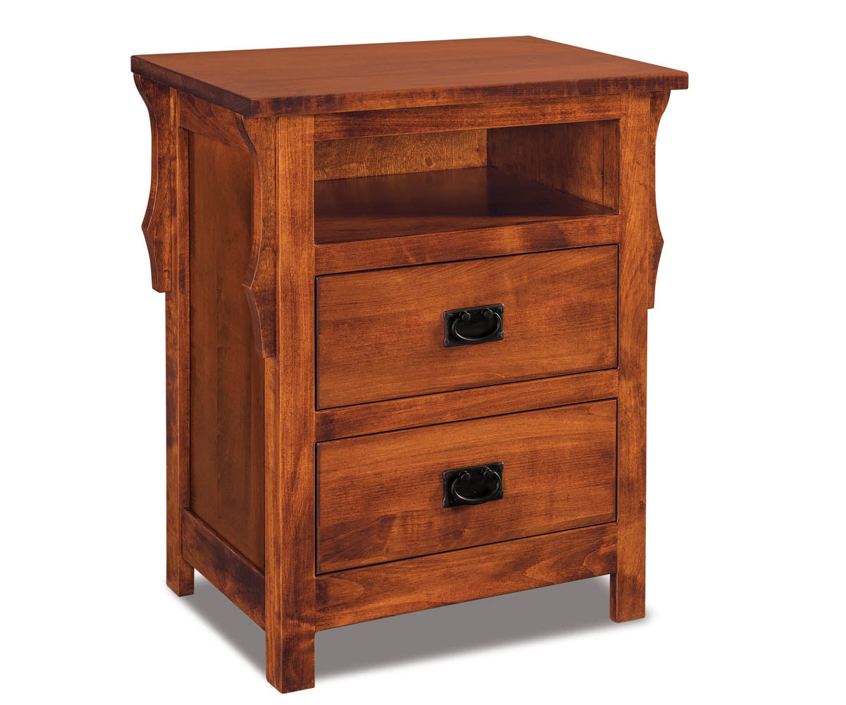 Stick Mission 2 Drawer Nightstand w/opening – 27"W