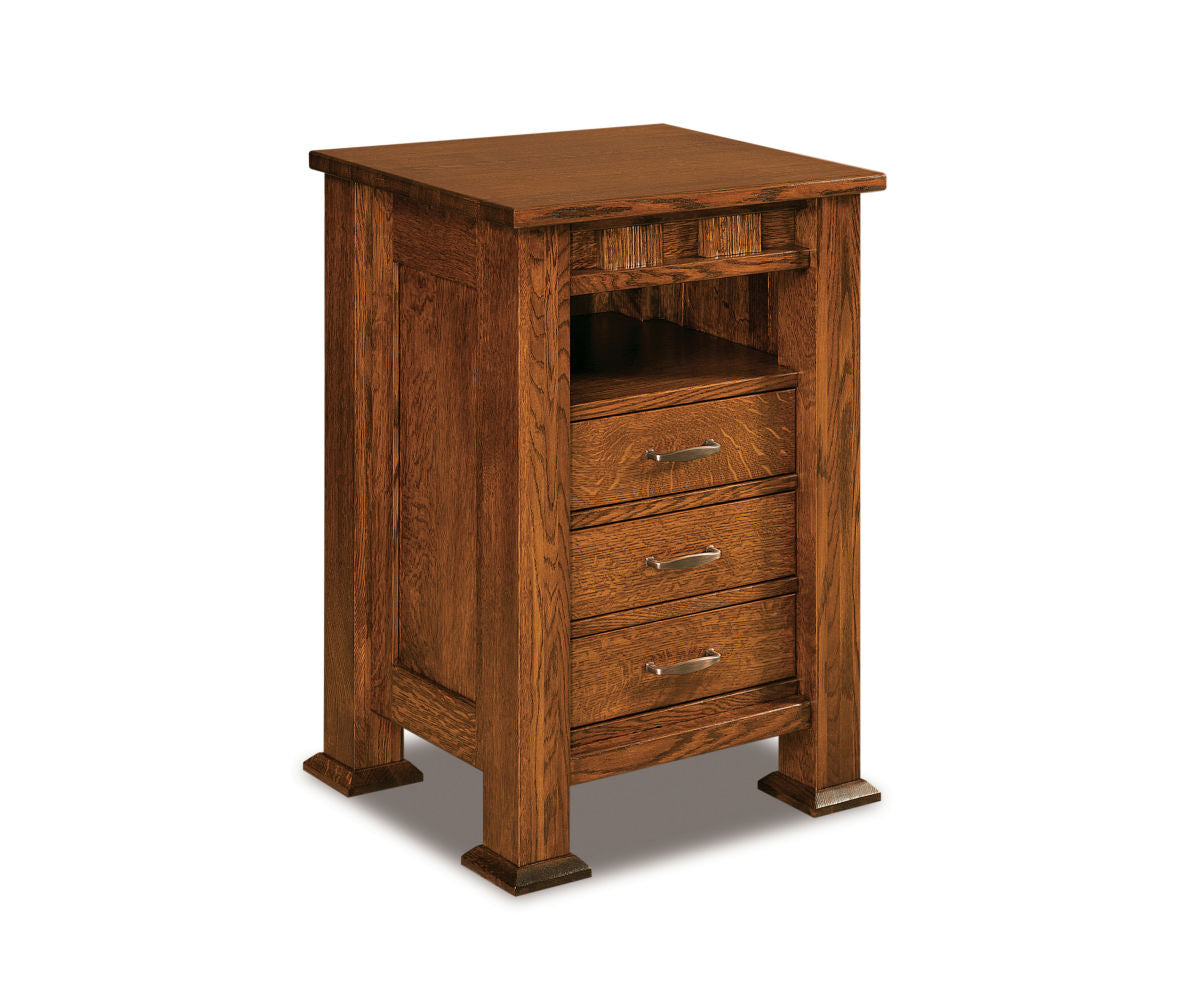 Sequoyah 3 Drawer Nightstand w/opening – 23½"W
