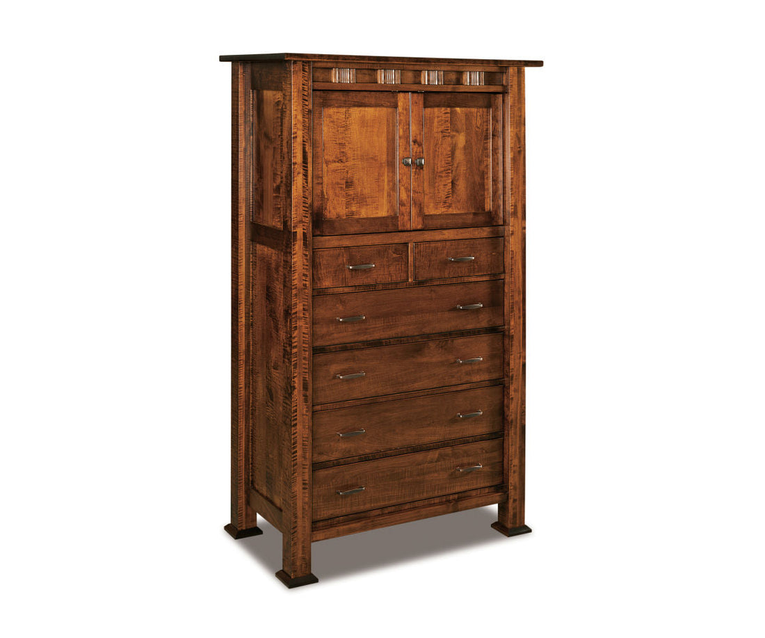 Sequoyah Chest Armoire; 6 drawers, 2 doors – 43½"W