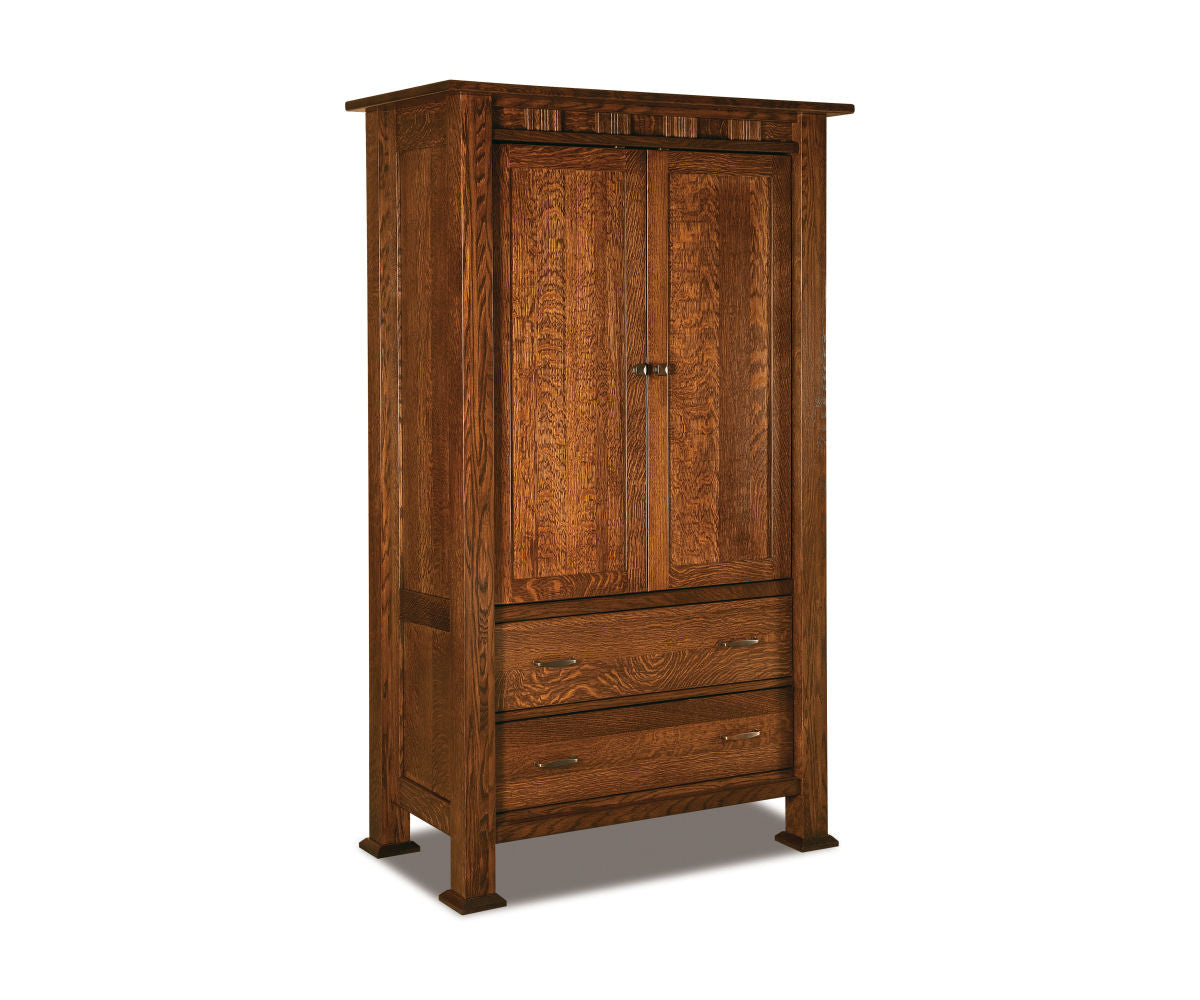 Sequoyah Armoire; 2 drawer, 2 door – 43½"W